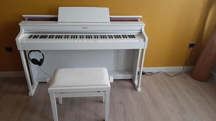 Prachtige digitale piano Casio Celviano AP-470 WE te koop, Musique & Instruments, Pianos, Comme neuf, Piano, Blanc, Digital, Enlèvement