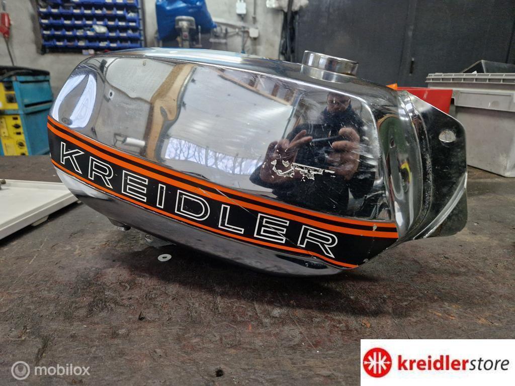 Kreidler Bloktank mooi chroom wel deuken, Enlèvement ou Envoi, Kreidler, Utilisé, Kreidler