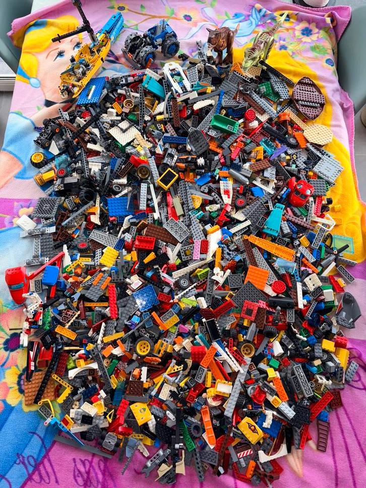 Groot en gevarieerd lot LEGO blokken, Kinderen en Baby's, Speelgoed | Duplo en Lego, Zo goed als nieuw, Lego, Losse stenen, Ophalen of Verzenden