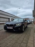 Bmw 218d Cabrio diesel met 50000km Automatique, Autos, Cuir, Euro 6, Cabriolet, Noir