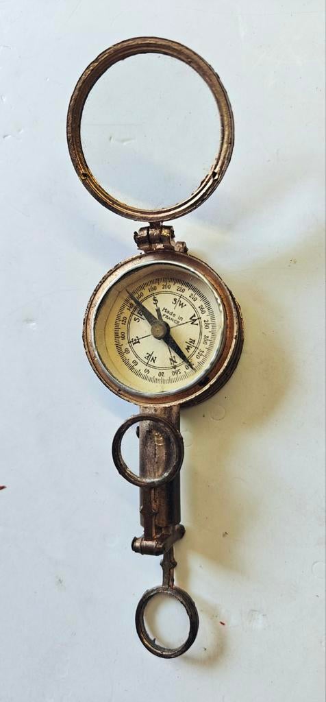 La Parisienne, antiek Frans kompas, spiegel en ..., Ophalen of Verzenden