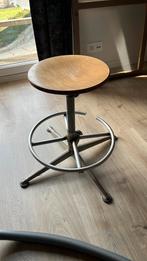 Vintage fabriek stoel, Huis en Inrichting, Ophalen, In hoogte verstelbaar, Gebruikt, Staal