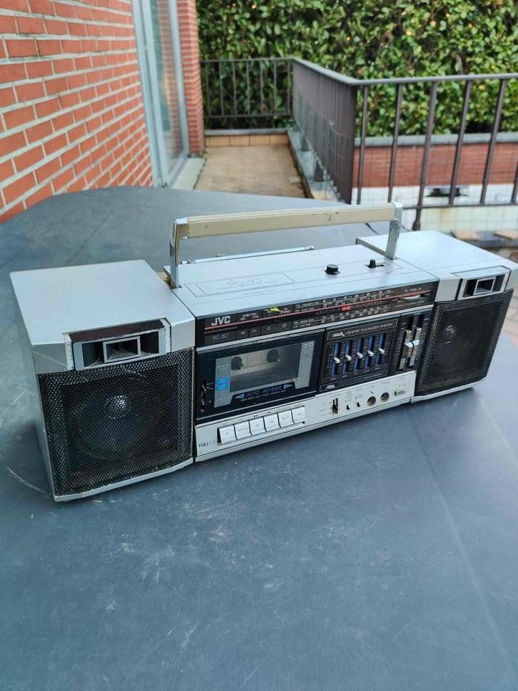JVC PC 30 - Vintage Boombox uit de jaren 80, Audio, Tv en Foto, Radio's, Gebruikt, Radio, Ophalen of Verzenden