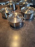 5 marmites Nameta en acier inoxydable, Maison & Meubles, Enlèvement, Inox