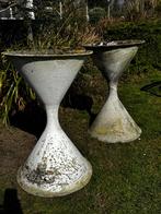 2 vintage diabolo bloempotten tuinvazen terras of gazon, Ophalen