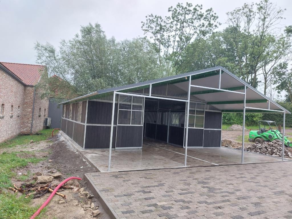 Buitenstal schuilstal weidestal binnenboxen stalramen deuren, Dieren en Toebehoren