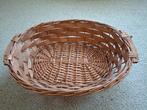 Grote rieten mand , bodem 25 x 38 cm, bovenaan 40 x 50 cm, Mand, Ophalen of Verzenden, Zo goed als nieuw, Riet