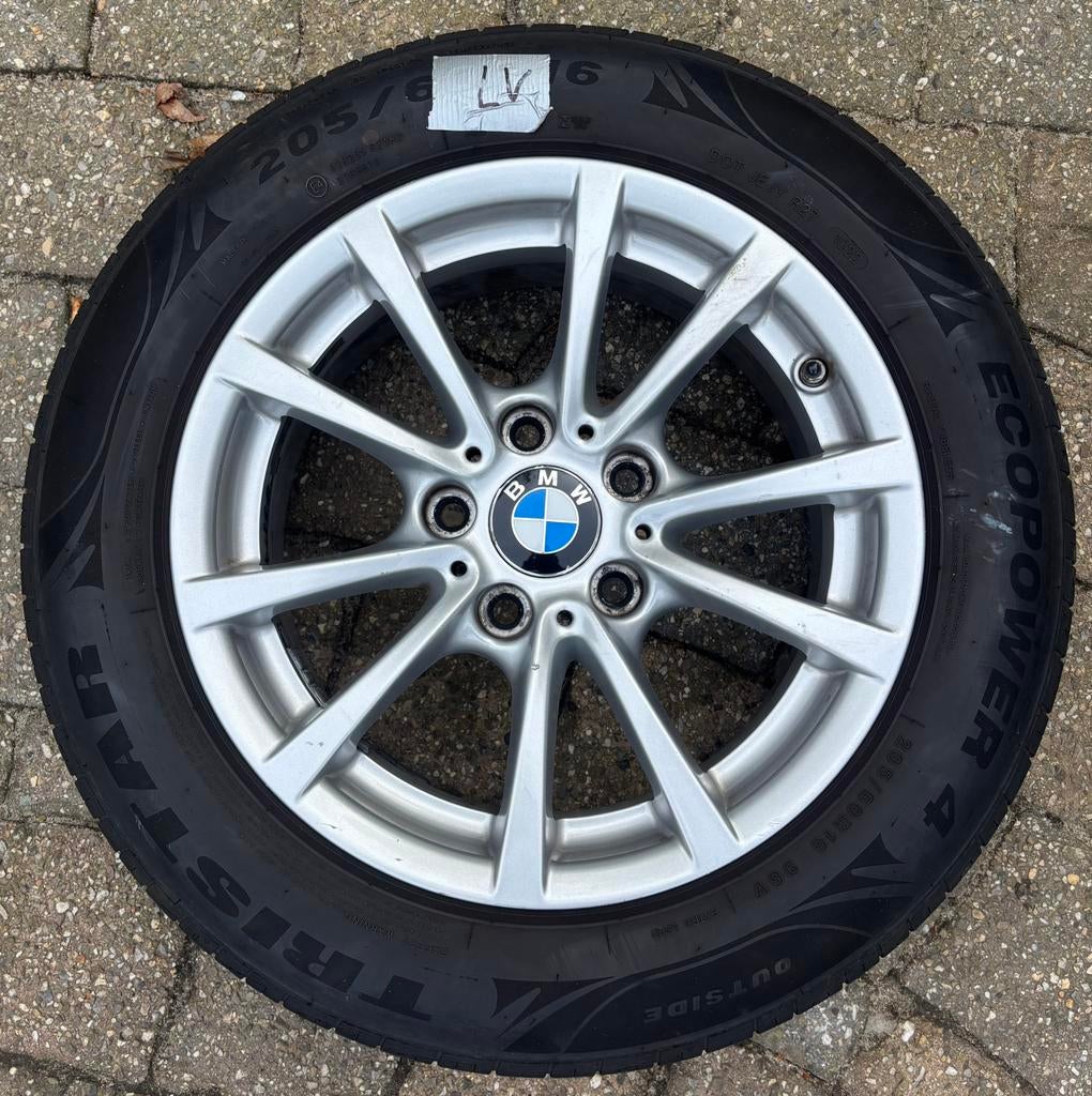 4 BMW velgen met band (16 inch), Pneus et Jantes, 16 pouces, Véhicule de tourisme, Pneus été