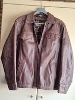 Lederen Herenjas, Kleding | Heren, Jassen | Zomer, Ophalen, Bruin, Maat 56/58 (XL), Gedragen