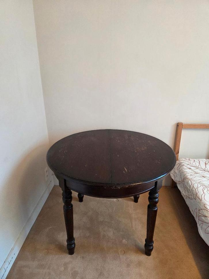 Uitklapbare houten tafel – massief & compact, Huis en Inrichting, Tafels | Eettafels, Gebruikt, 100 tot 150 cm, 100 tot 150 cm