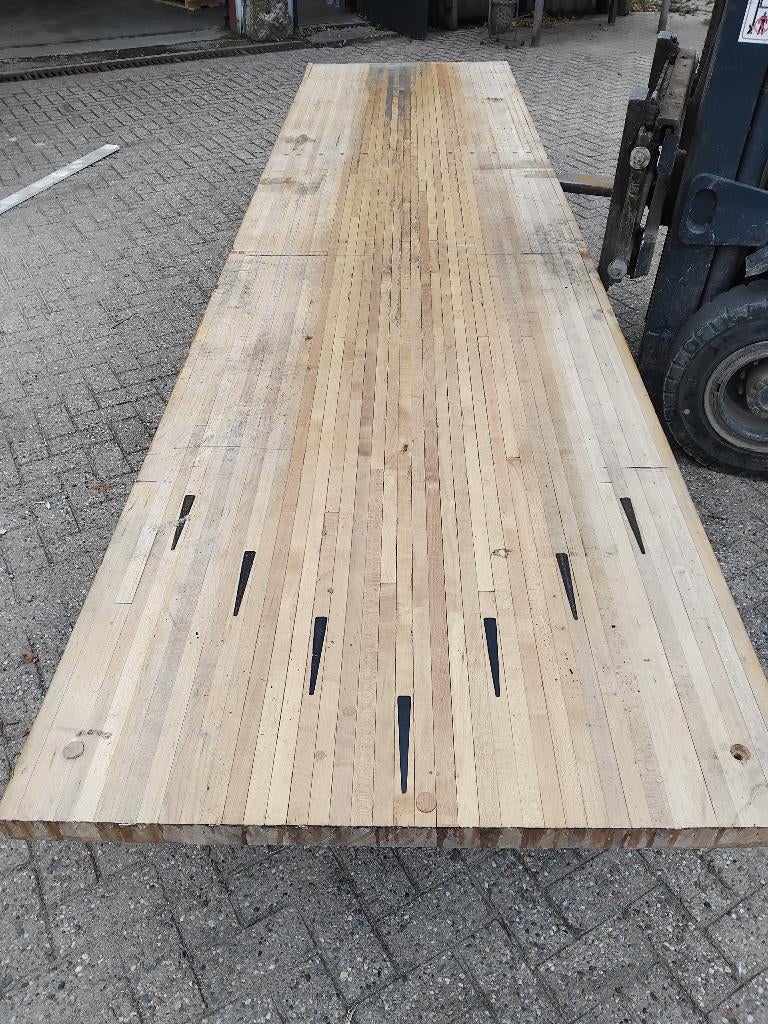 Tafelblad Bowlingbaan, Huis en Inrichting, Tafelonderdelen, Gebruikt, Tafelblad, 200 cm of meer, 100 tot 150 cm, Overige materialen