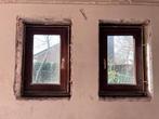 Ramen meranti dubbel glas 65x97 cm, Doe-het-zelf en Bouw, Glas en Ramen, Ophalen, Gevelraam of Ruit, Gebruikt, Minder dan 80 cm