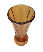 Vase à fleurs en verre ambré., Antiquités & Art, Enlèvement ou Envoi