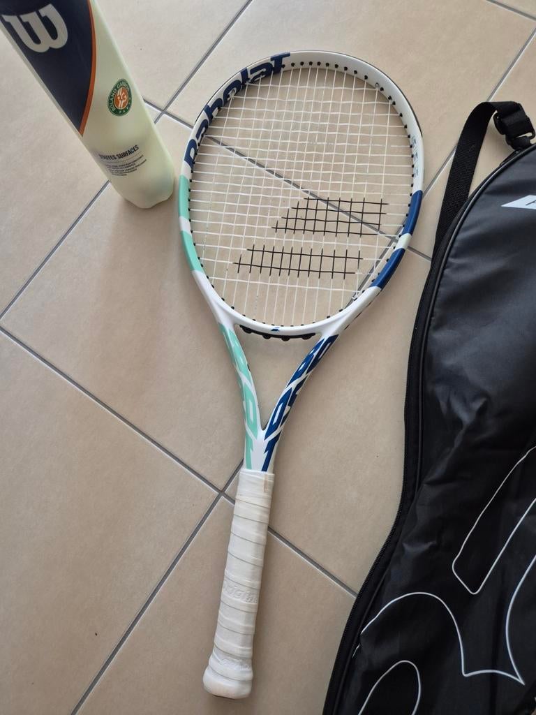 Babolat tennisracket met tas en ballen, Sport en Fitness, Tennis, Ophalen, Nieuw, Babolat