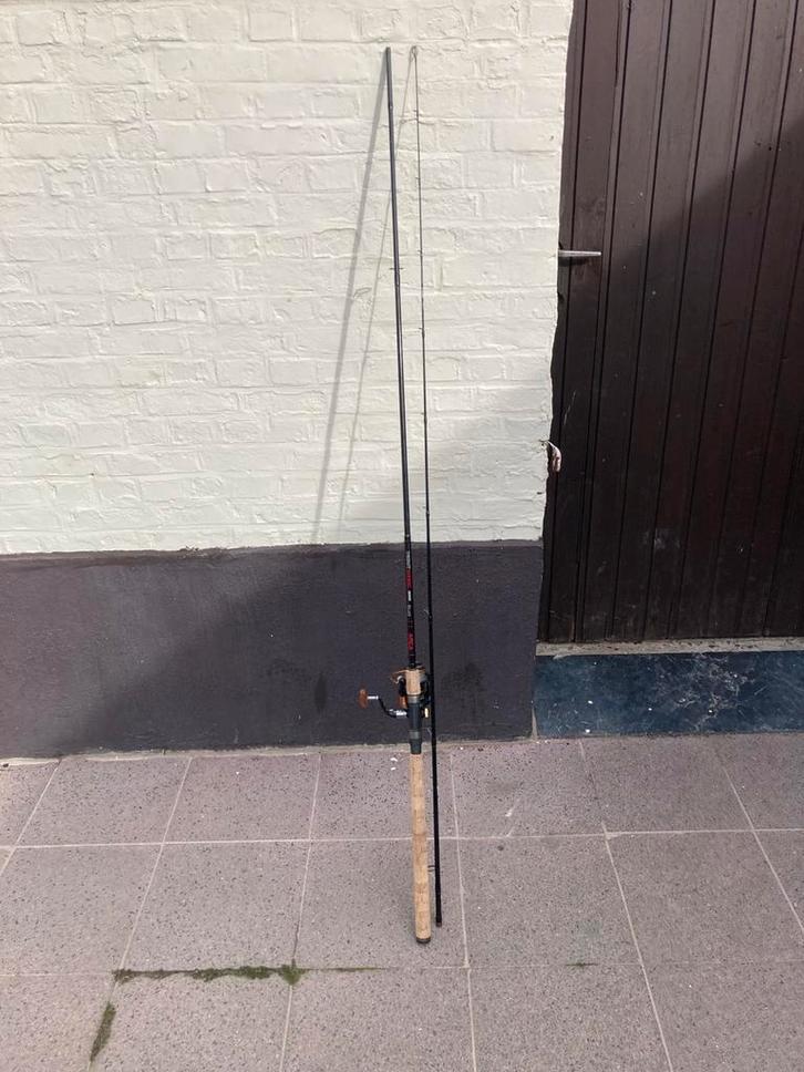 Arca spinhengel 3m met molen, Watersport en Boten, Hengelsport | Algemeen, Zo goed als nieuw, Molen, Ophalen