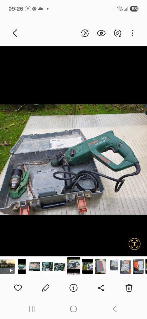 Bosch boor en breekhamer, Enlèvement