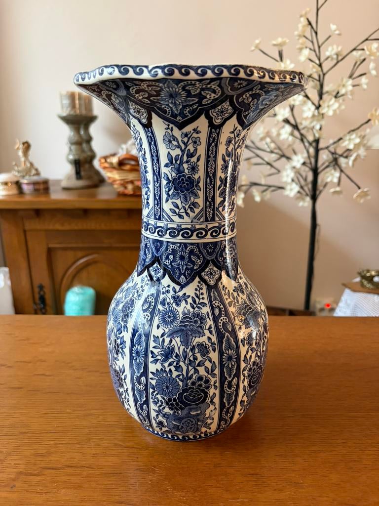 Delfts blauwe vaas Boch, Antiek en Kunst, Antiek | Vazen, Ophalen