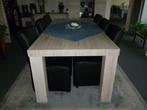 tafel + 6 stoelen, Huis en Inrichting, Ophalen, 100 tot 150 cm, 200 cm of meer, Vijf personen of meer
