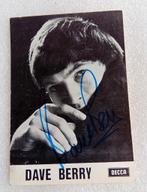 carte promotionnelle vintage Dave Berry, Enlèvement ou Envoi, Signé