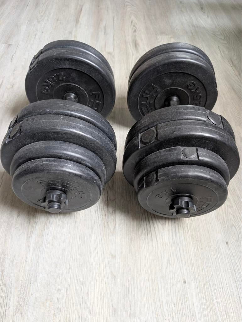 Dumbells Fitness (2x15kg verstelbaar), Ophalen of Verzenden