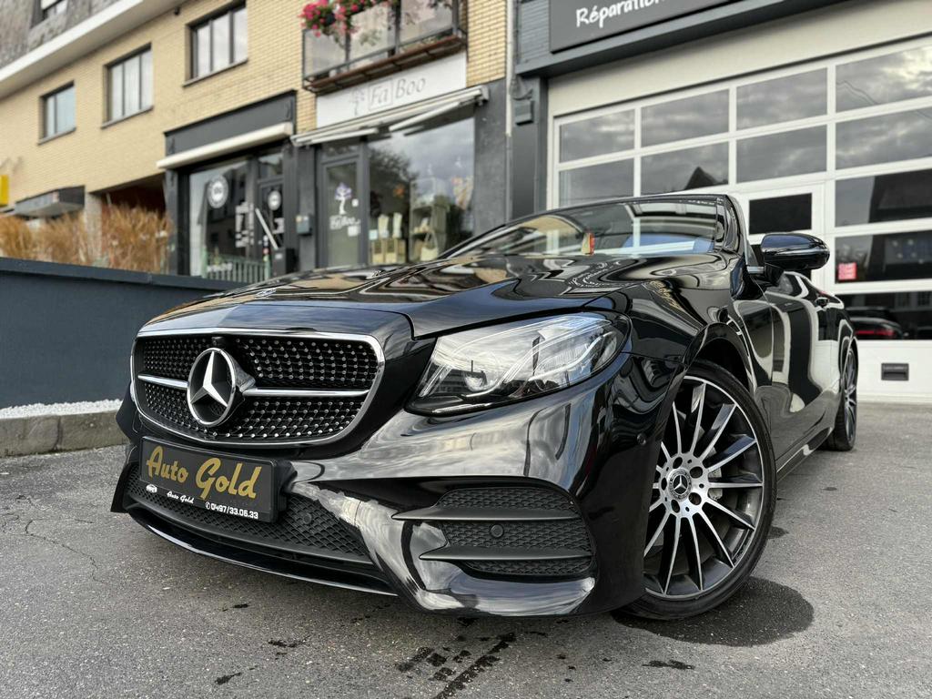 MERCEDES E220 CABRIO AMG FULL CUIR ROUGE 1PROP !, Cuir, Euro 6, 2 portes, Diesel