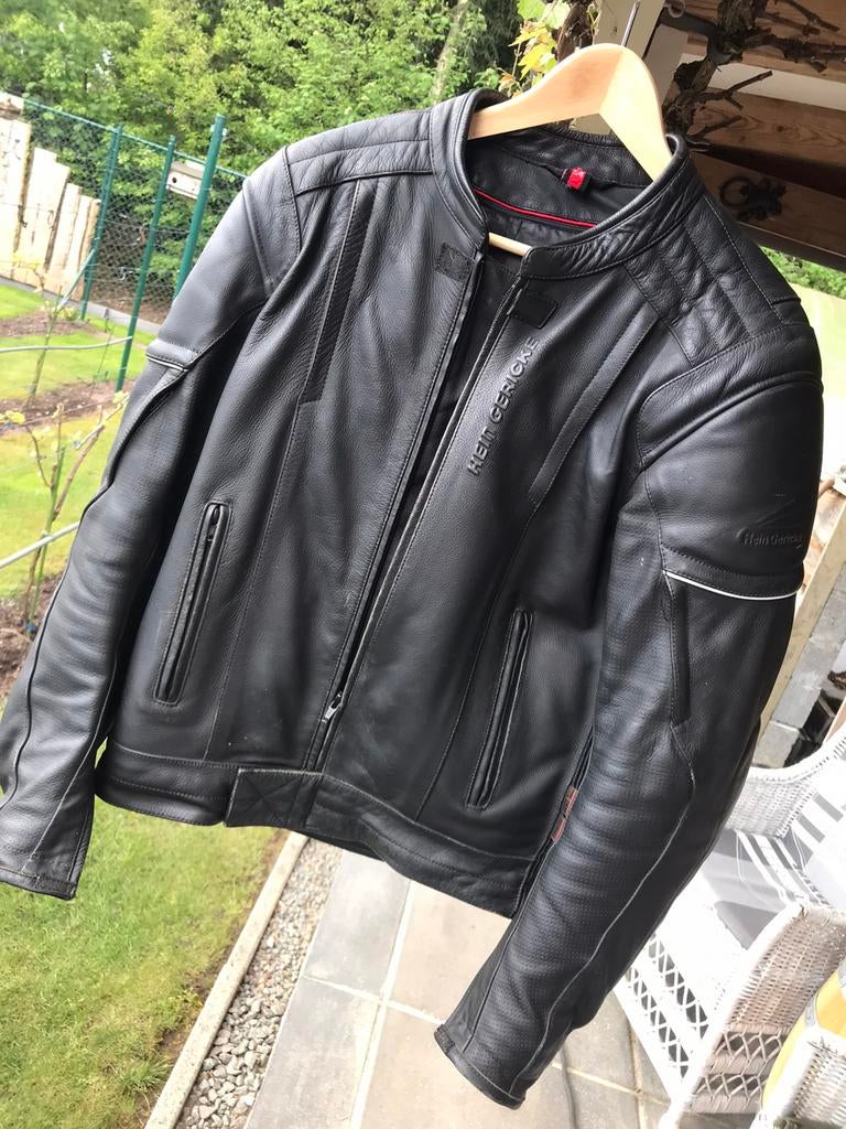 Lederen moto vest Hein Geriten, Motoren, Ophalen