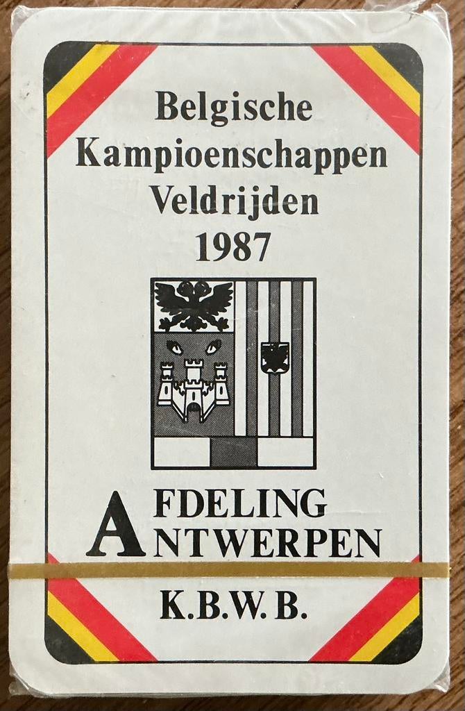 BELGISCHE KAMIOENSCHAPPEN VELDRIJDEN 1987/kaartspel, Ophalen of Verzenden, Nieuw, Overige typen
