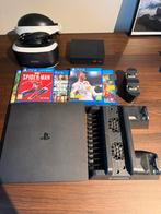 PlayStation 4 Slim met PlayStation VR headset en 5 games., Games en Spelcomputers, Ophalen of Verzenden, Zonder controller, Slim