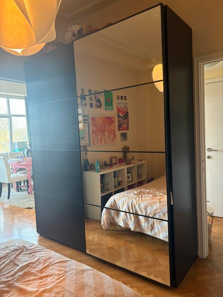 Dressing PAX noir Ikea, Huis en Inrichting, Kasten | Kleerkasten, Zo goed als nieuw, Ophalen