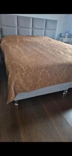 Boxspring in nette staat, Maison & Meubles, Chambre à coucher | Lits boxsprings, Gris, Comme neuf, Enlèvement, 180 cm