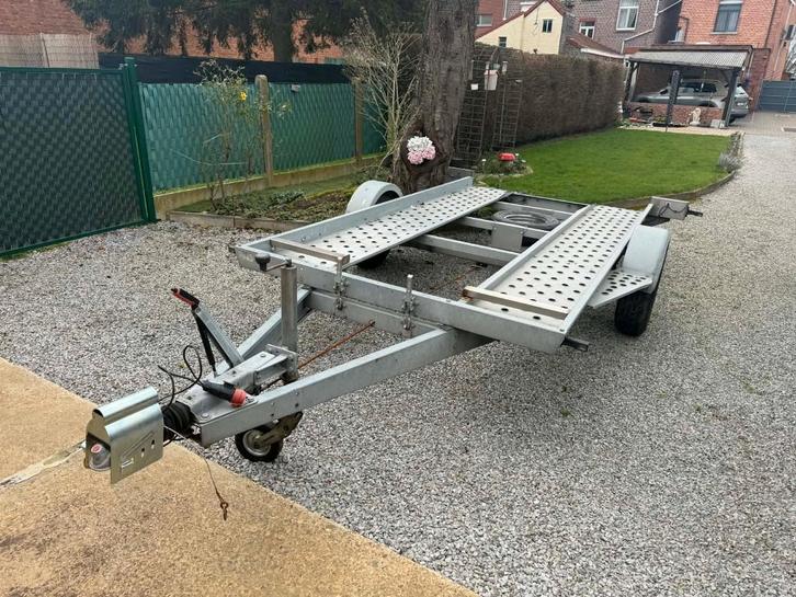 auto remorque zone de chargement à essieu unique 365x180, Autos : Divers, Remorques, Comme neuf, Enlèvement