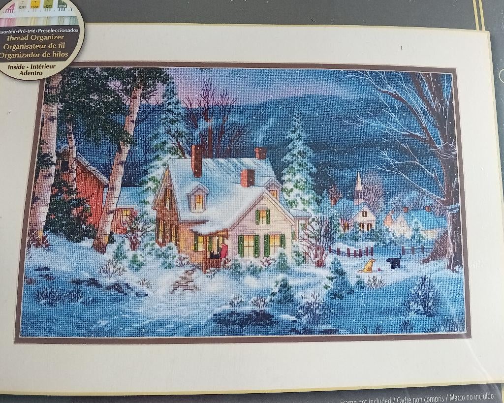 Borduurpakket Winter's Hush van Dimensions Gold, Hobby en Vrije tijd, Borduren en Borduurmachines, Nieuw, Borduurpakket, Verzenden