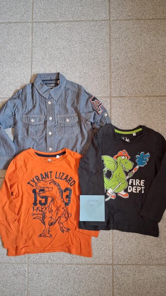 Manches longues et chemise taille 98, Enfants & Bébés, Vêtements enfant | Taille 98, Garçon, Enlèvement ou Envoi, Chemise ou À manches longues