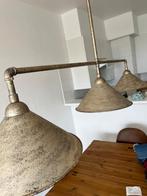 Verstelbare hanglamp, Ophalen, Zo goed als nieuw, Metaal, 75 cm of meer