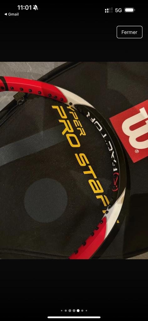 Fabriek voor tennisrackets. /ATP-testmodel, Sport en Fitness, Tennis, Ophalen of Verzenden, Zo goed als nieuw, Wilson, Racket