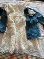 Heel mooi kanten kleedje met jeansvest mt 134-nog nieuw, Kinderen en Baby's, Kinderkleding | Maat 134, Ophalen, Nieuw, Meisje