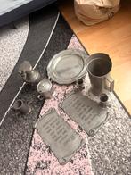 Tinnen bord potten, Ophalen of Verzenden