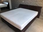 Boxspring, Maison & Meubles, Chambre à coucher | Lits boxsprings, Brun, Enlèvement, Utilisé, 180 cm