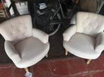 Deux tres jolis petits fauteuils style “ crapaud”, Ophalen, Zo goed als nieuw, Stof, Crapaud