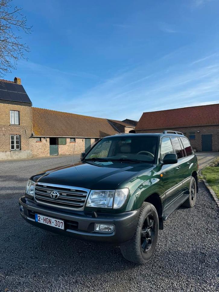 Toyota land cruiser 100 4.2, Auto's, Toyota, Particulier, Landcruiser, Diesel, SUV of Terreinwagen, 5 deurs, Automaat, Groen, Beige