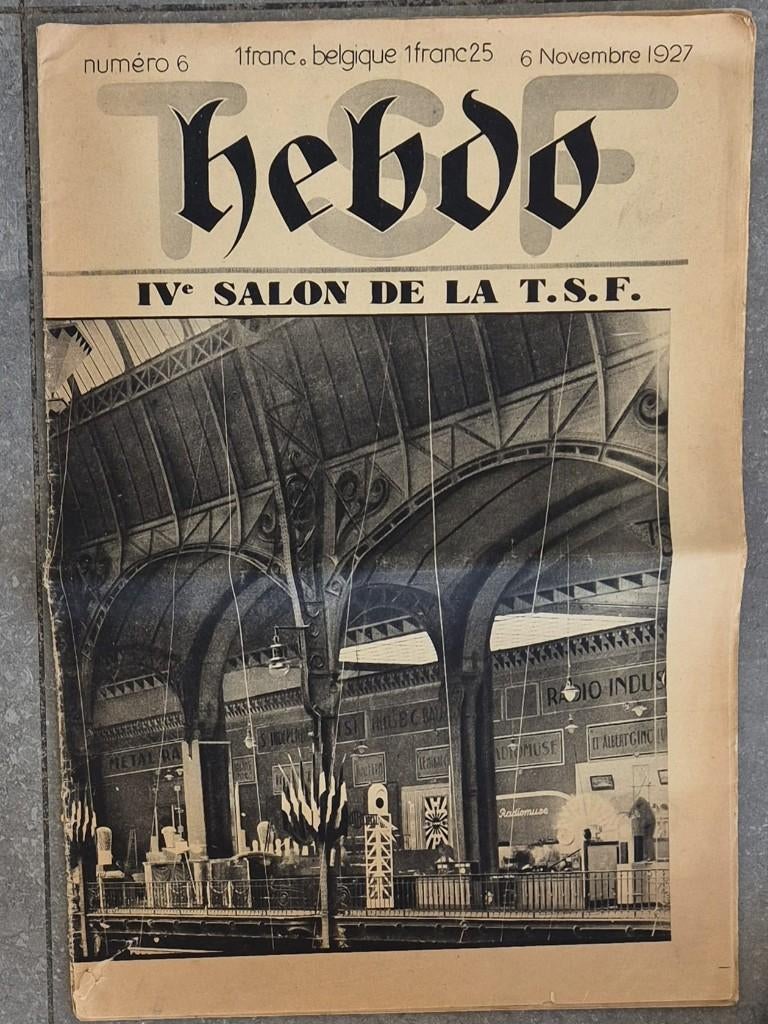 Collection de journaux "Hebdo TSF" – années 1927 et 1928, Livres, Journaux & Revues, Enlèvement