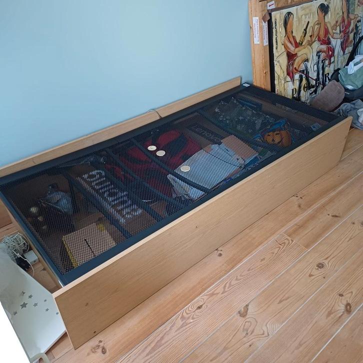 sommier auping et cadre de lit, Huis en Inrichting, Slaapkamer | Bedden, Zo goed als nieuw, Eenpersoons, 90 cm, 190 cm of minder