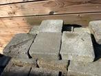 600 (+/- 12,5 m2) grijze terrasklinker 14,5x14,5x4,5, Ophalen, Gebruikt, Klinkers, 10 m² of meer