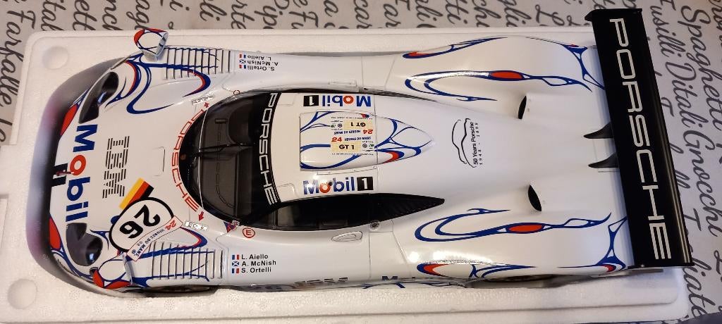 1/12 Porsche 911 996 GT1 Winner 24hr du Mans 1998 WERK83, Enlèvement ou Envoi, Neuf, 1:9 à 1:12, Voiture