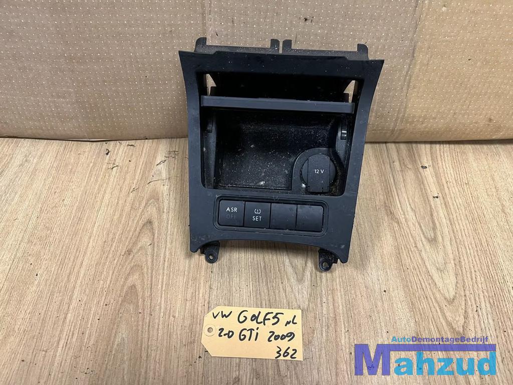 VW GOLF 5 GTI Asbak middenconsole 2003-2009, Volkswagen, Volkswagen AG, Vw@volkswagen.de, Utilisé