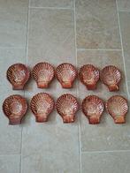 10 handgemaakte schaaltjes met coquille | Sars Pottery, Ophalen of Verzenden