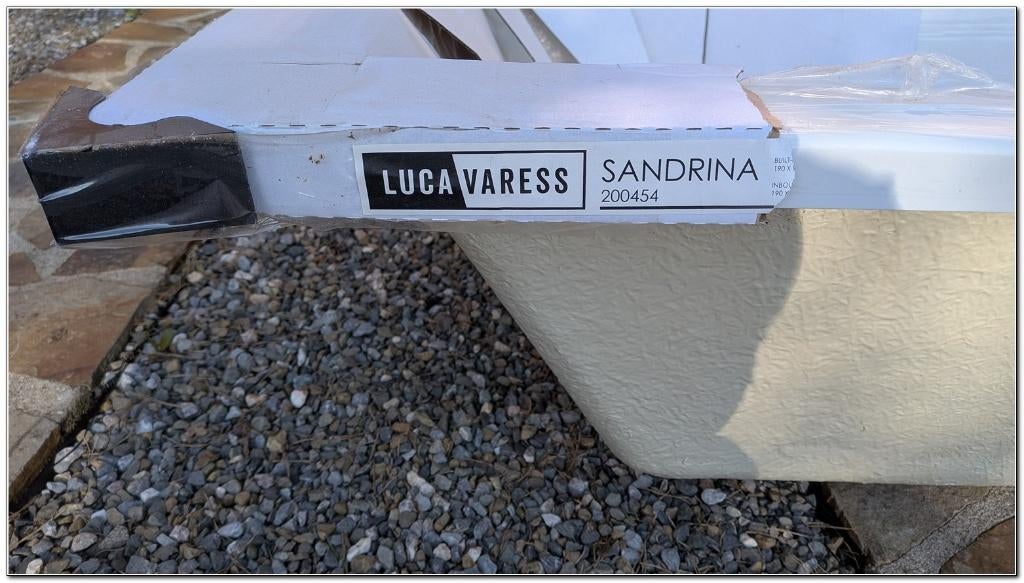 Baignoire encastrable Luca Varess Sandrina 190*90 neuve, Enlèvement, Neuf, Baignoire