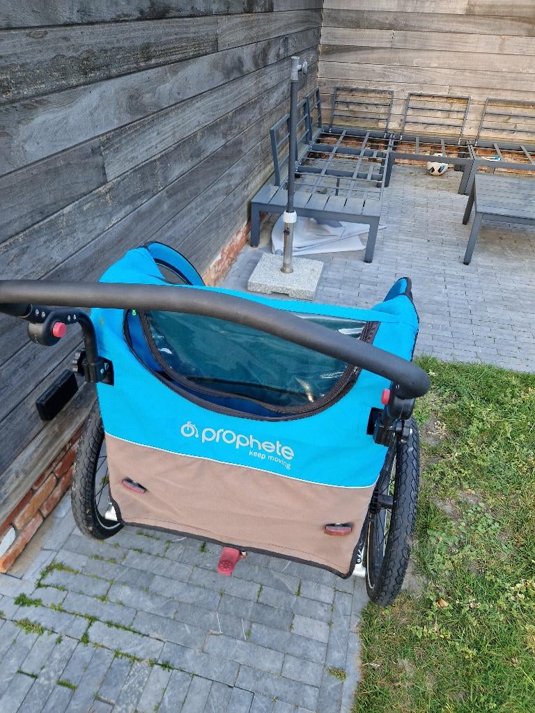 Fietskar, Fietsen en Brommers, Fietsaccessoires | Aanhangwagens en Karren, Gebruikt, Aanhangfiets, Vering, Opvouwbaar, Ophalen