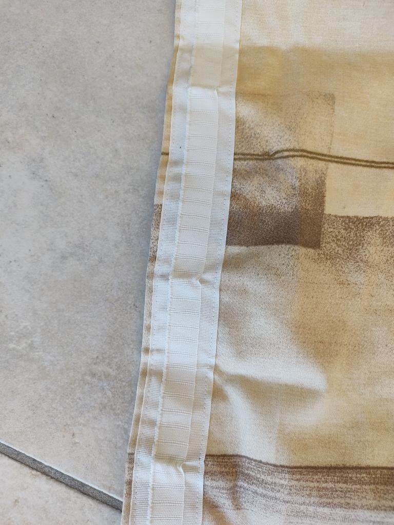 Gevoerde kamerbrede overgordijnen, Ophalen, Gebruikt, Bruin, 200 cm of meer