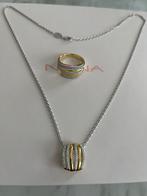 Nona silver set 925, Handtassen en Accessoires, Kettingen, Ophalen of Verzenden, Zo goed als nieuw, Zilver